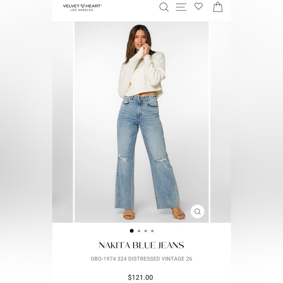 Velvet Heart Nakia High Rise wide leg Jeans - Picture 1 of 8